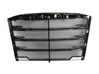 Slide images of KAMP Chrome Grille with Bug Screen for Freightliner Cascadia (2018 & Up)