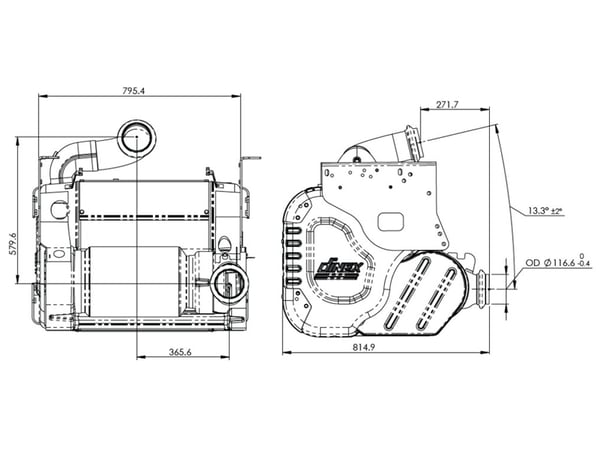 Slide images of Dinex OneBox for Freightliner / Western Star, Detroit Diesel Engine, (Non- Air Assisted, EPA17)