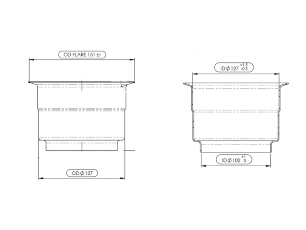Slide images of Dinex Exhaust Bellow for International