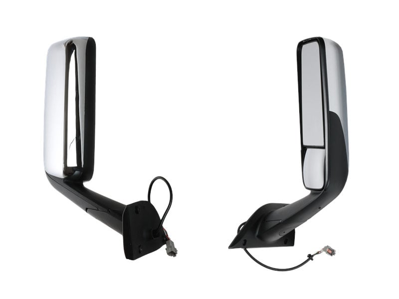Main images of KAMP Chrome Right Hand Door Mirror for Freightliner Cascadia P4 2018+