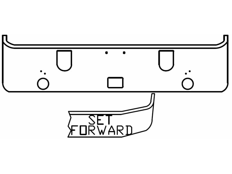 Main images of KAMP Bumper for Mack CHN613 Model (2005-2007)