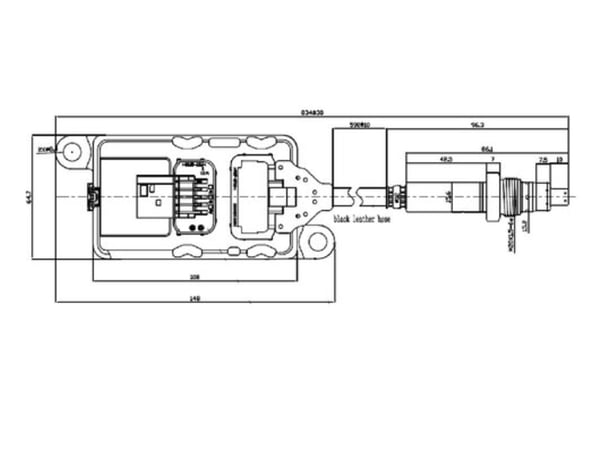 Slide images of Dinex NOx Sensor for DAF Trucks