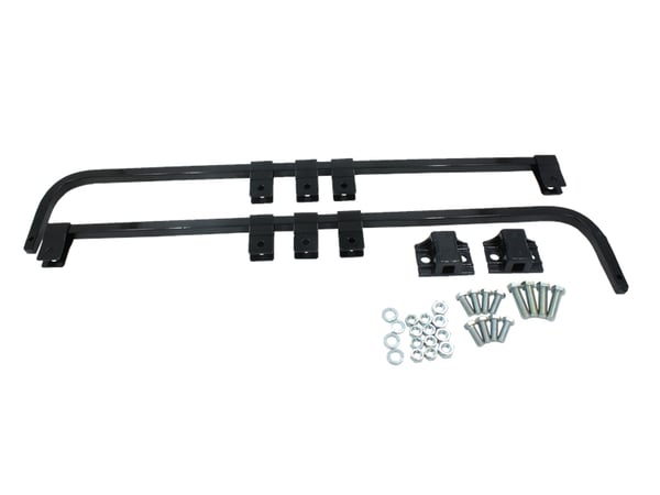 Slide images of KAMP Spring Loaded Straight Mud Flap Hanger Set ñ 29.75 Inch Nominal Length