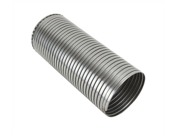 Slide images of KAMP 12 Inch x 5 Inch Stainless Steel Exhaust Flex Pipe