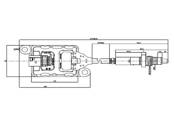 Slide images of Dinex NOx Sensor for Cummins