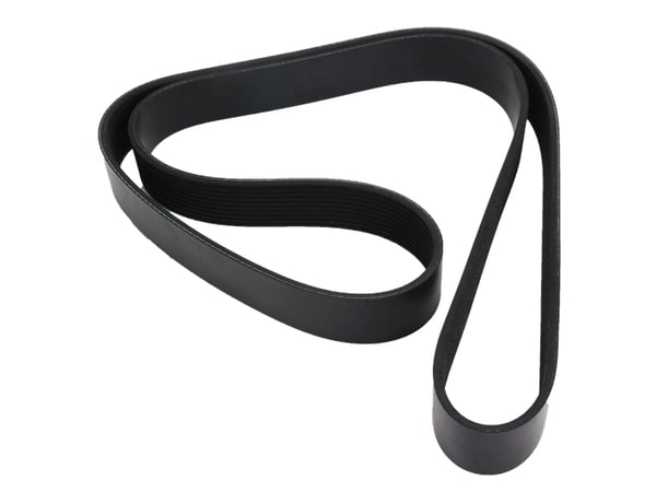 Slide images of KAMP 10 Rib Serpentine Belt for Volvo VN and VNL Models with D11 Engine, Mack MP7 Engine