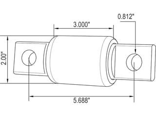 Slide images of KAMP Leaf Spring Bushing - Anti-Walk, Old Style - Freightliner Applications