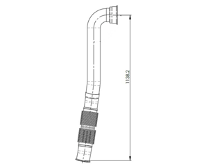 Slide images of Dinex Exhaust Bellow for Freightliner