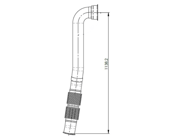 Slide images of Dinex Exhaust Bellow for Freightliner