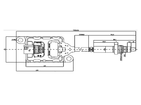 Slide images of Dinex NOx Sensor for Cummins