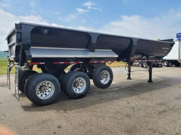 Slide images of 2024 Cross Country 343HRF Frameless End Dump Trailer (CC183090)