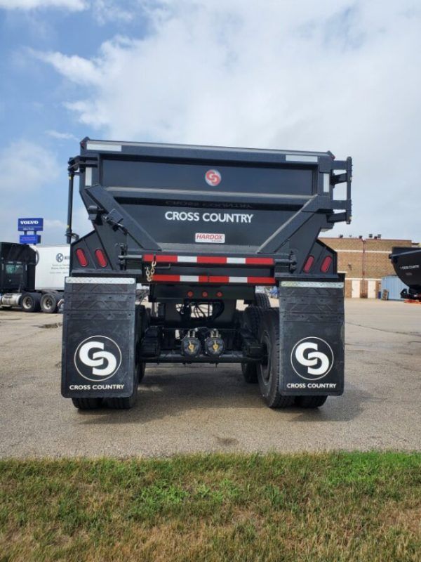 Slide images of 2024 Cross Country 343HRF Frameless End Dump Trailer (CC183090)