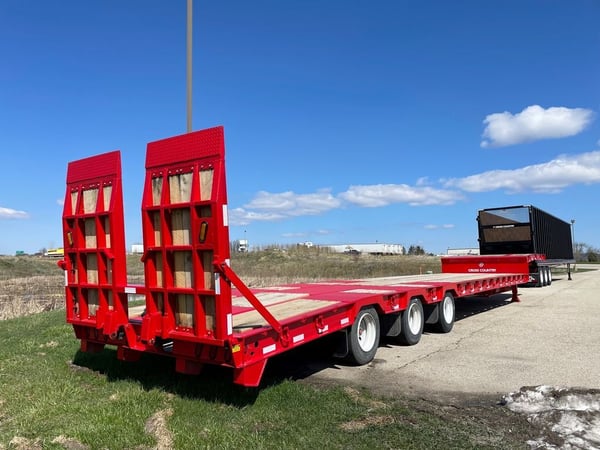 Slide images of 2024 Cross Country 533HTD 50 Ton Hydraulic Tilt Deck Trailer (CC183746)