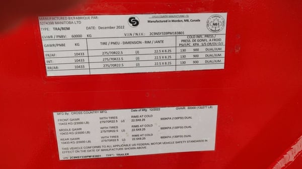 Slide images of 2023 Cross Country 553HDG 55 Ton Low Boy Trailer