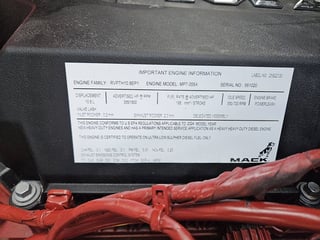 Slide images of 2025 MACK GR42F