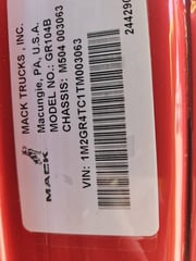 Slide images of 2026 MACK GR104B