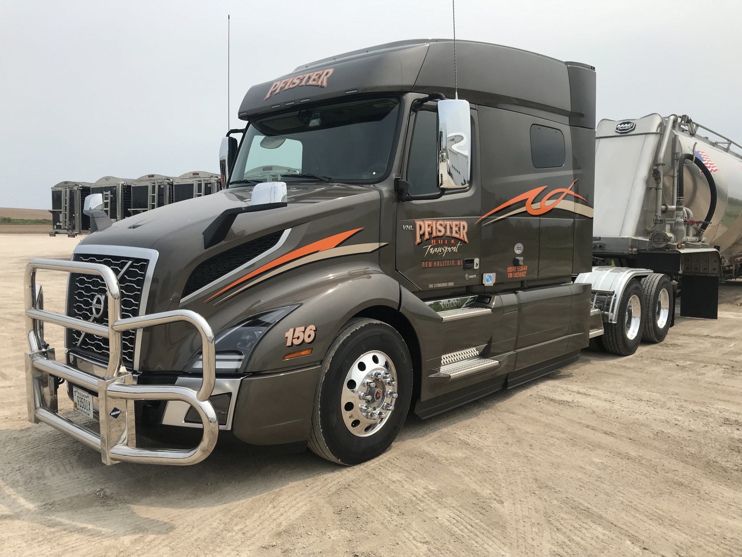 Pfister Bulk Transport - Taking Delivery on Four 2020 Volvo VNL 740 Sleeper's carousel image 1